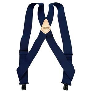 Duluth Trading Company Side Clip Hip Clip Suspenders Trucker Style Navy Blue